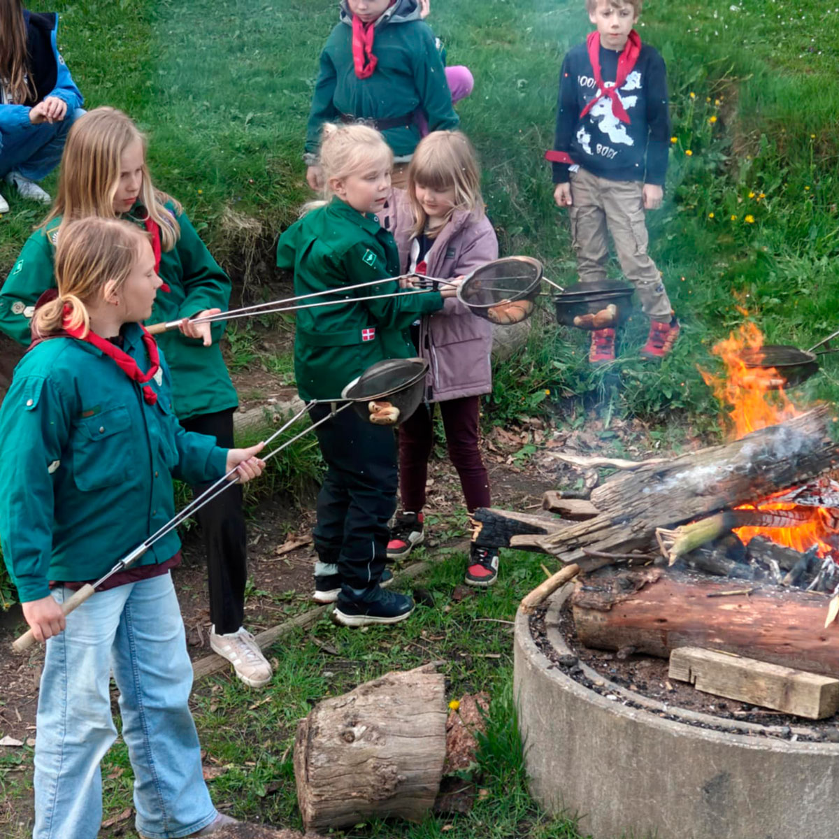 Kanelgifler over bål